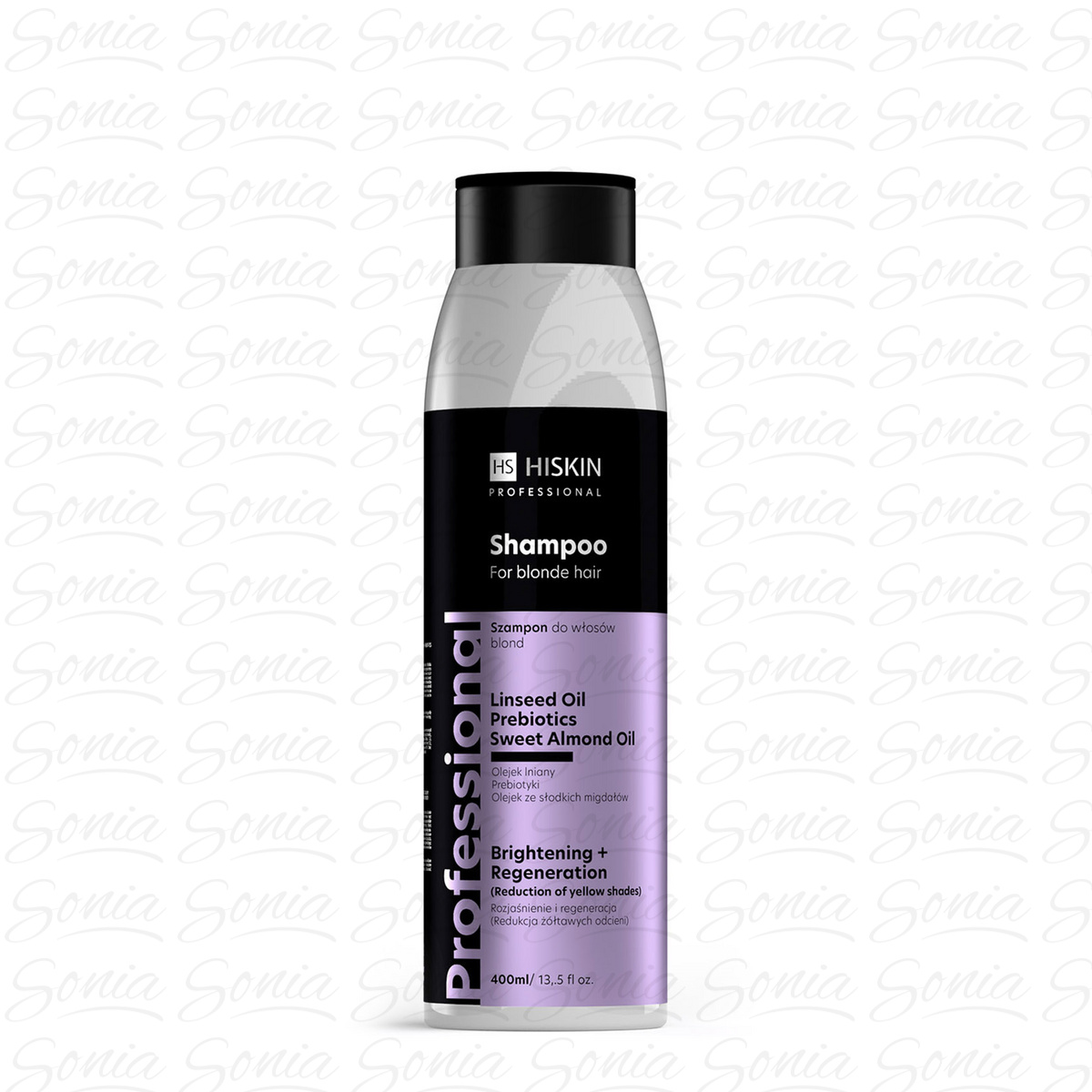 HISKIN Professional Szampon do włosów blond - rozjaśnienie i regeneracja 400 ml