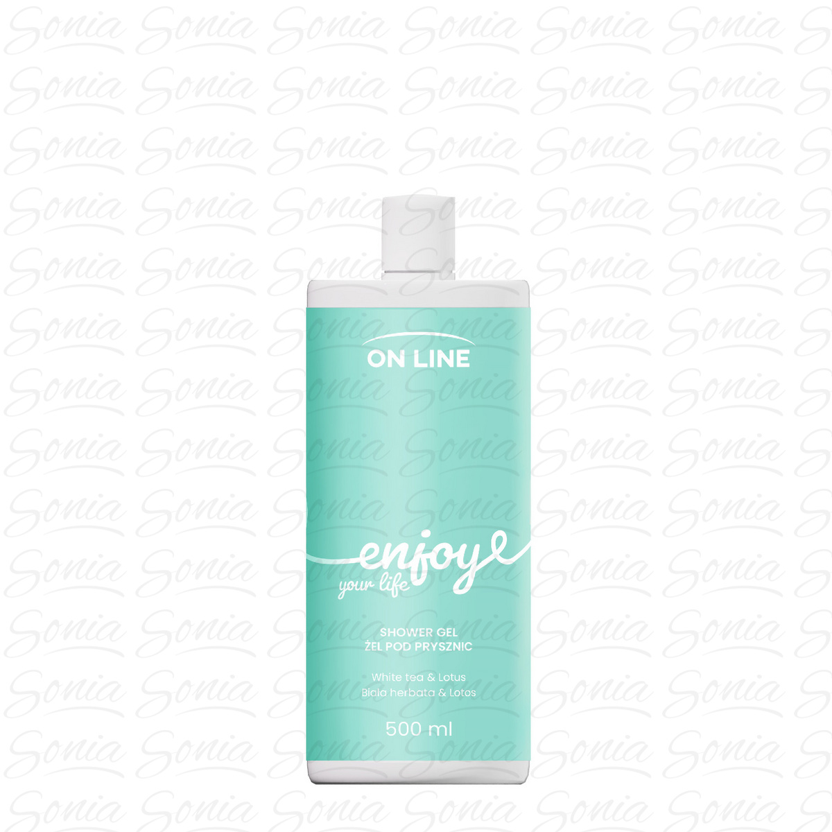 ON LINE Emocje Żel pod prysznic Enjoy - biała herbata i lotos 500 ml