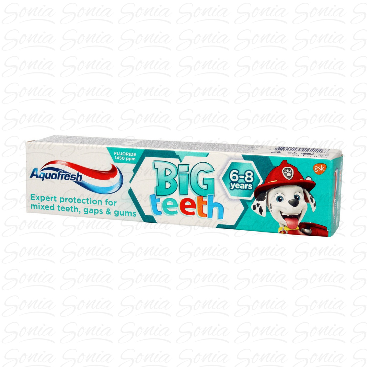 Aquafresh Pasta do zębów dla dzieci Big Teeth 6-8 lat Psi Patrol  50ml 3830029292226