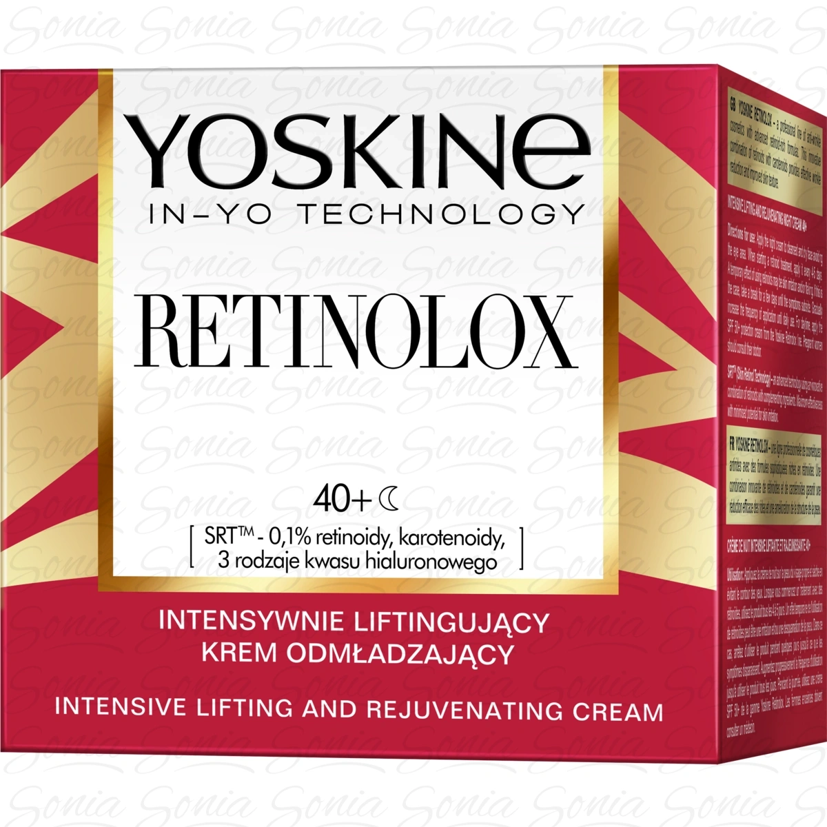 YOSKINE Retinolox 40+ Krem odmładzający na noc Intensywnie liftingujacy 50 ml