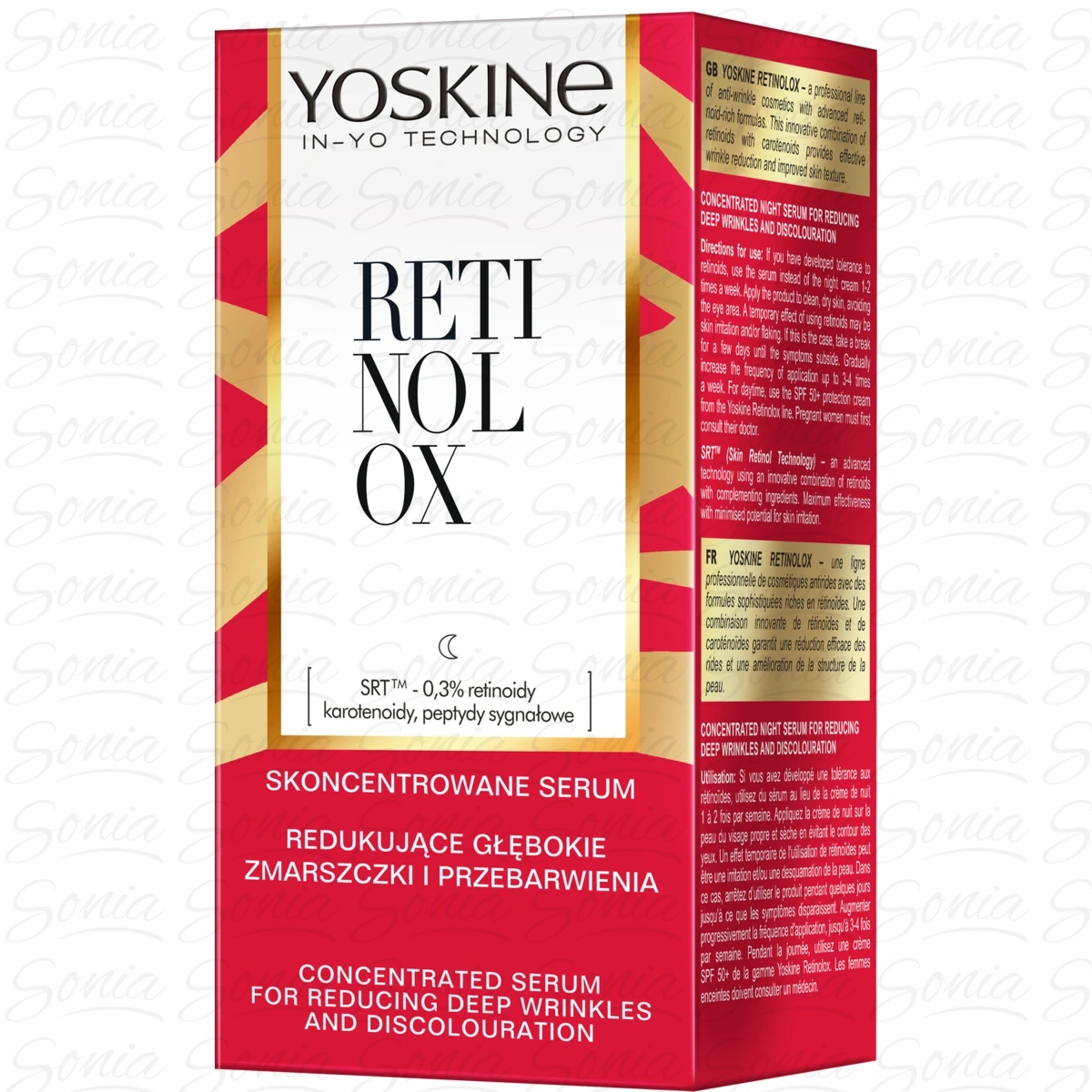 YOSKINE Retinolox Skoncentrowane serum na noc redukujące głębokie zmarszczki i przebarwienia 30 ml