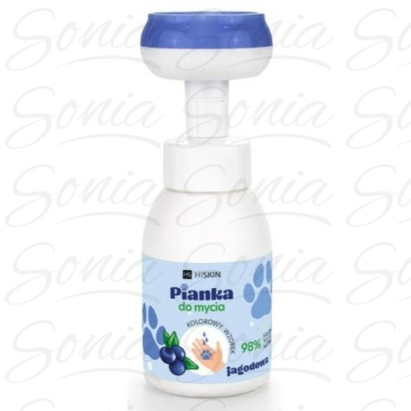 HISKIN for Kids Pianka do mycia rąk i ciała Jagoda 300 ml