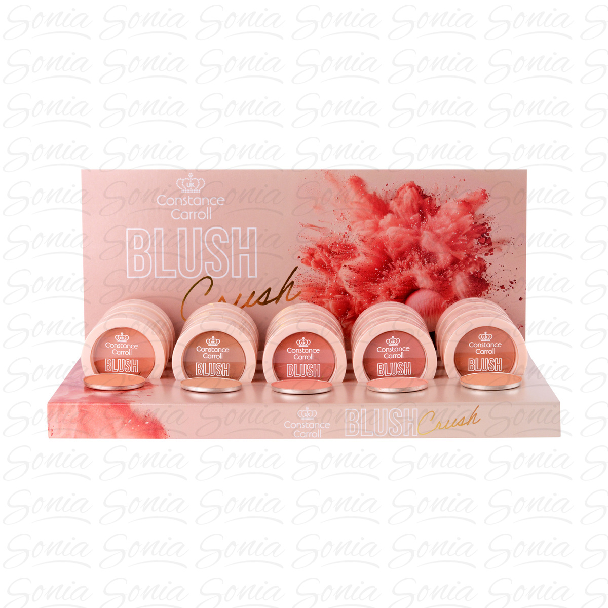 CONSTANCE CARROLL Zestaw Róży Blush Crush 5x3szt (08,13,23,25,27) +5 testerów