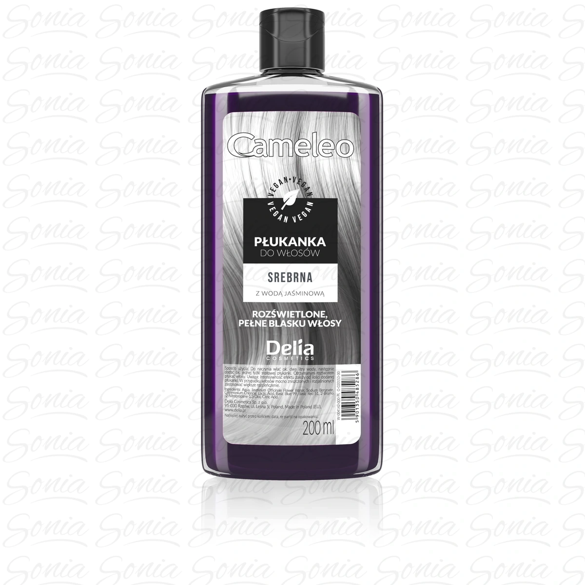 DELIA Cameleo Płukanka do włosów srebrna z wodą jaśminową 200 ml