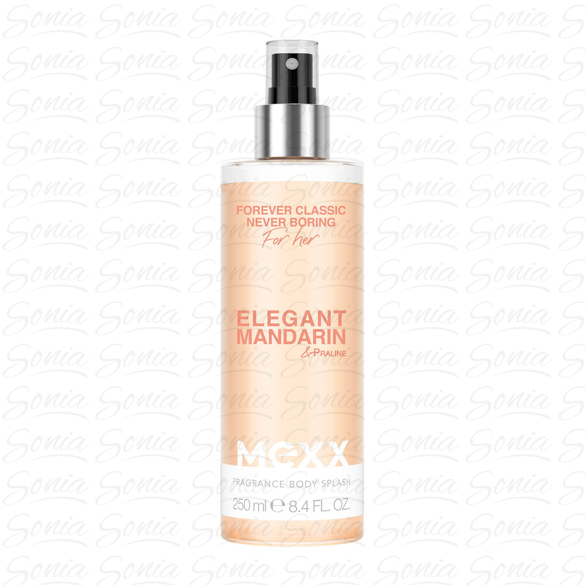 MEXX Perfumowany Spray do ciała Forever Classic Never Boring for Her - Elegant Mandarin & Praline 250 ml
