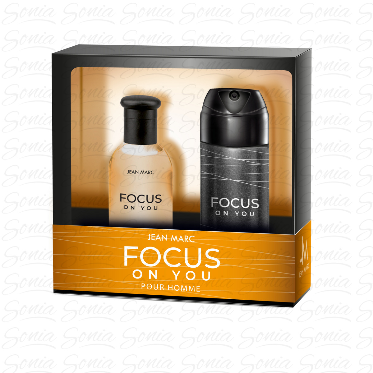 JEAN MARC Focus You Zestaw prezentowy męski - Woda toaletowa 100 ml + Dezodorant 150 ml