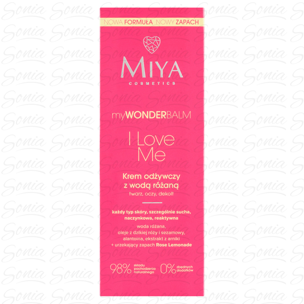 MIYA myWONDERbalm I Love Me Krem odżywczy z wodą różaną 75 ml
