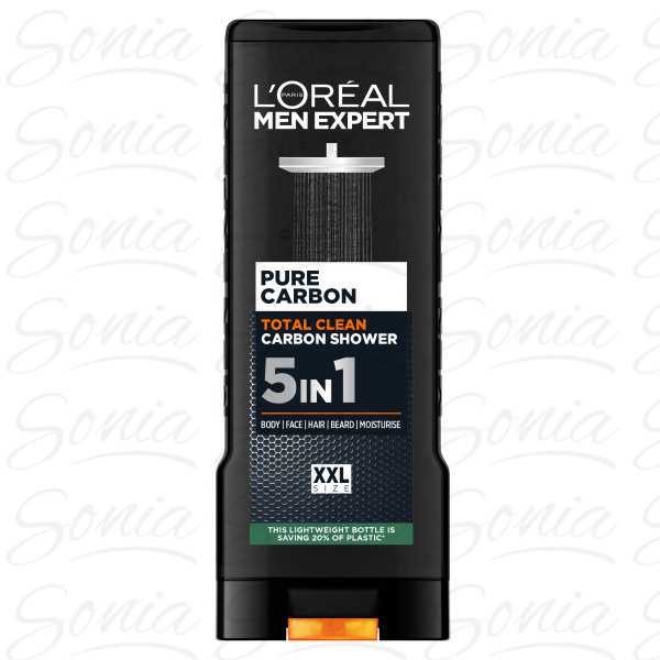LOREAL Men Expert Żel pod prysznic Pure Carbon 5w1 - 400 ml