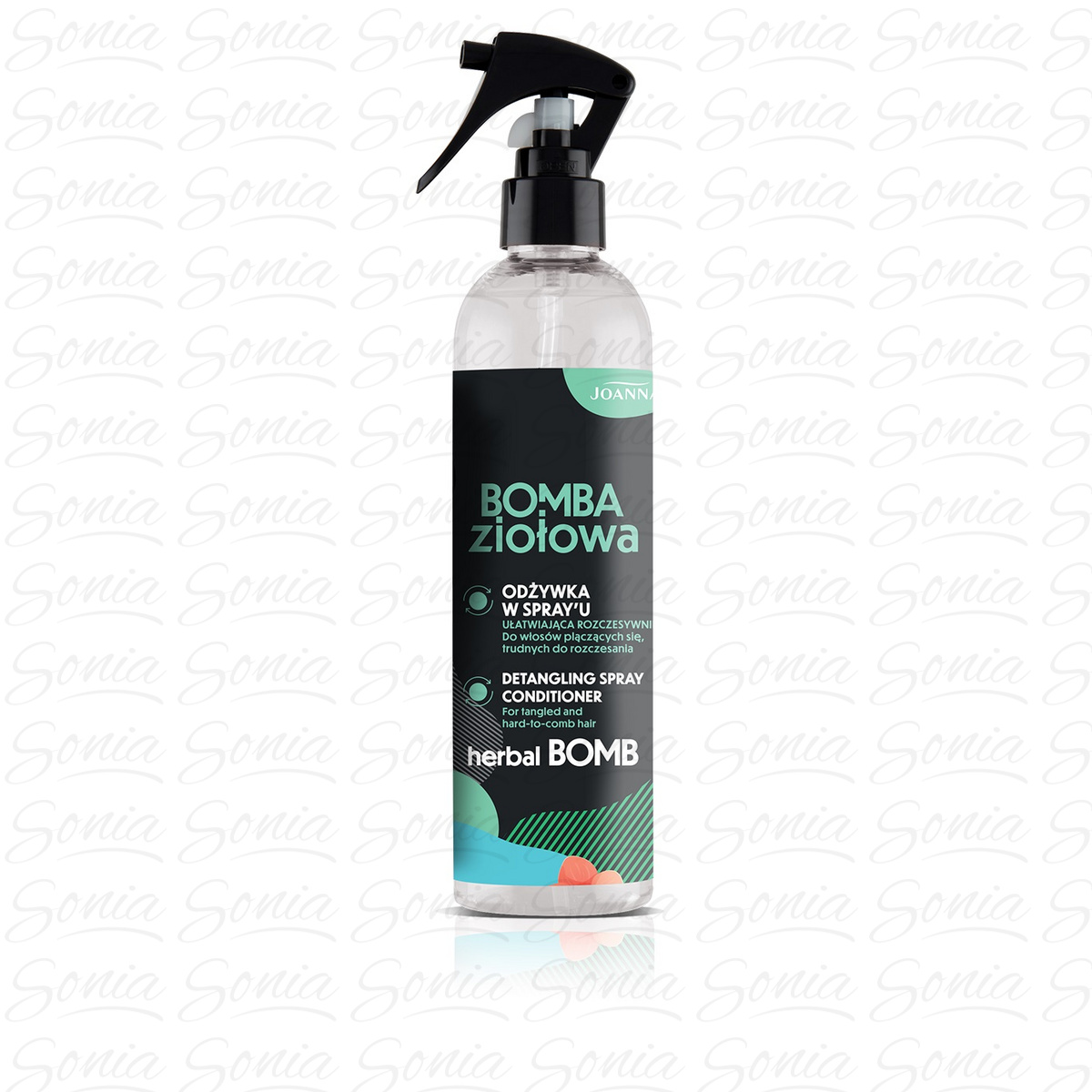 JOANNA Bomba Ziołowa Odżywka w spray'u ułatwiająca rozczesywanie do włosów plączących się i trudnych do rozczesania 300 ml