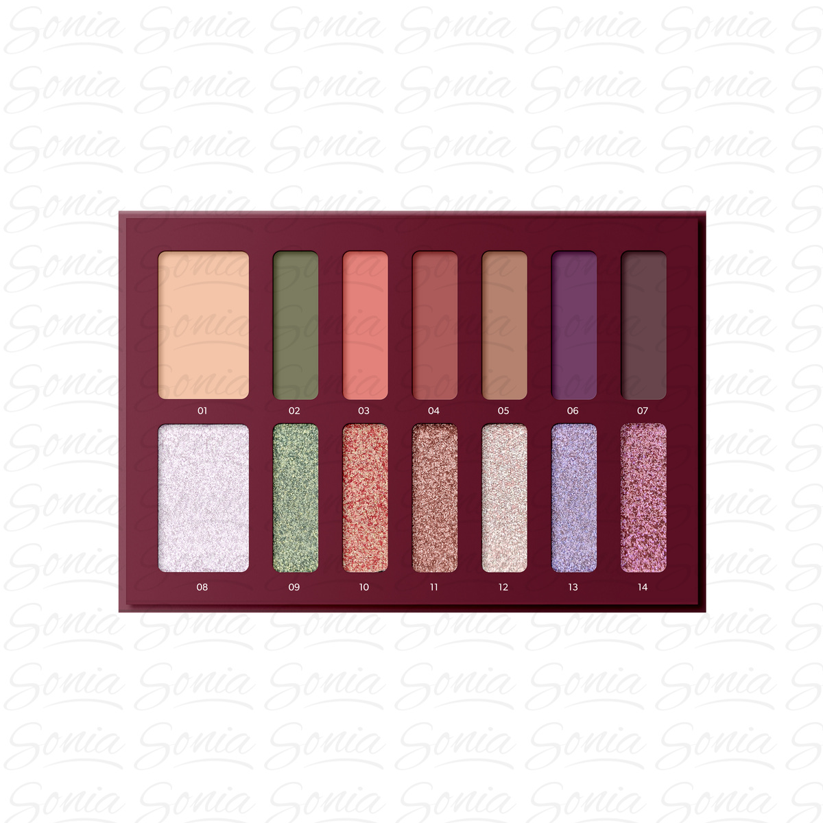 CLARESA Brush Up! by Maxineczka Paleta Cieni do powiek 21 g