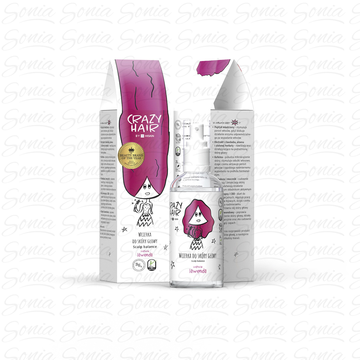 HISKIN Crazy Hair Wcierka do skóry głowy - Lawenda 100 ml