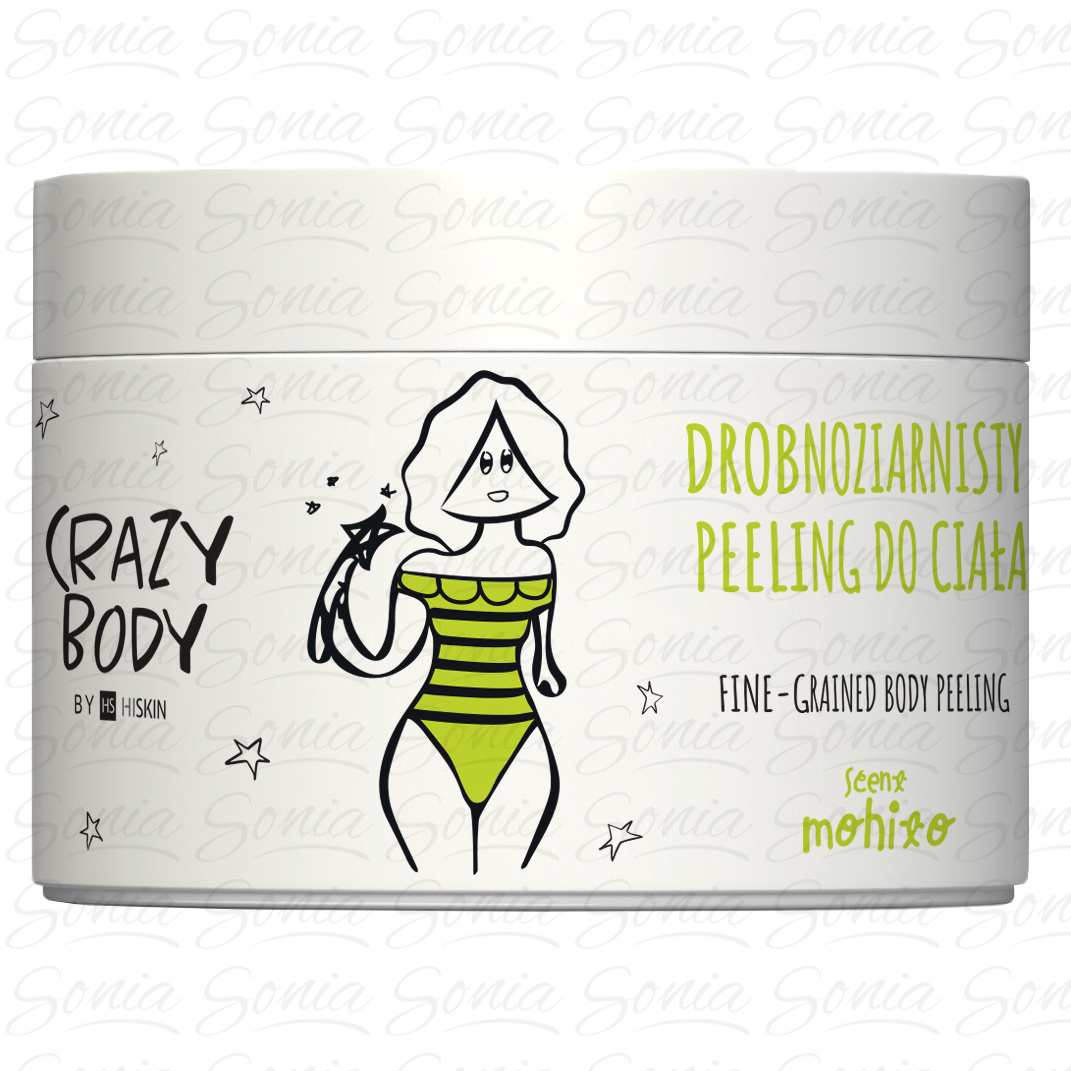 HISKIN Crazy Body Peeling do ciała drobnoziarnisty - MOHITO 300 ml