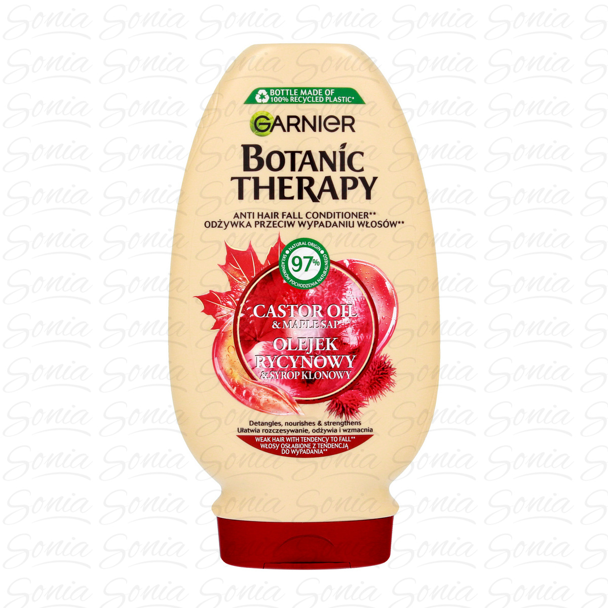 GARNIER Botanic Therapy Odżywka do włosów osłabionych Olejek rycynowy i syrop klonowy 200 ml