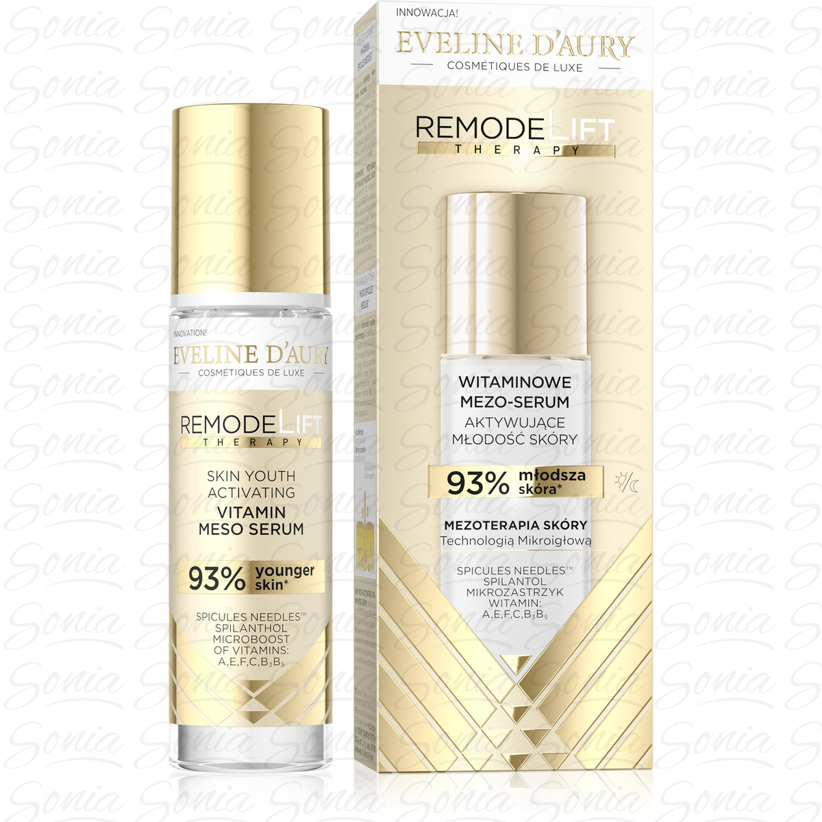 EVELINE D'AURY  Remodelift Therapy Kofeinowy Mezo-Krem 3w1 pod oczy i na powieki 15 ml