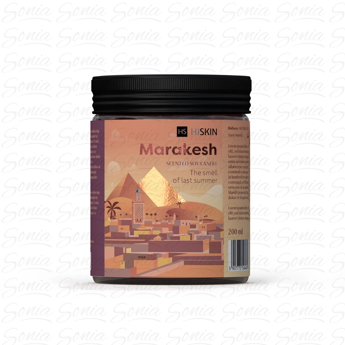 HISKIN Home Marakesh Świeca sojowa 200 ml