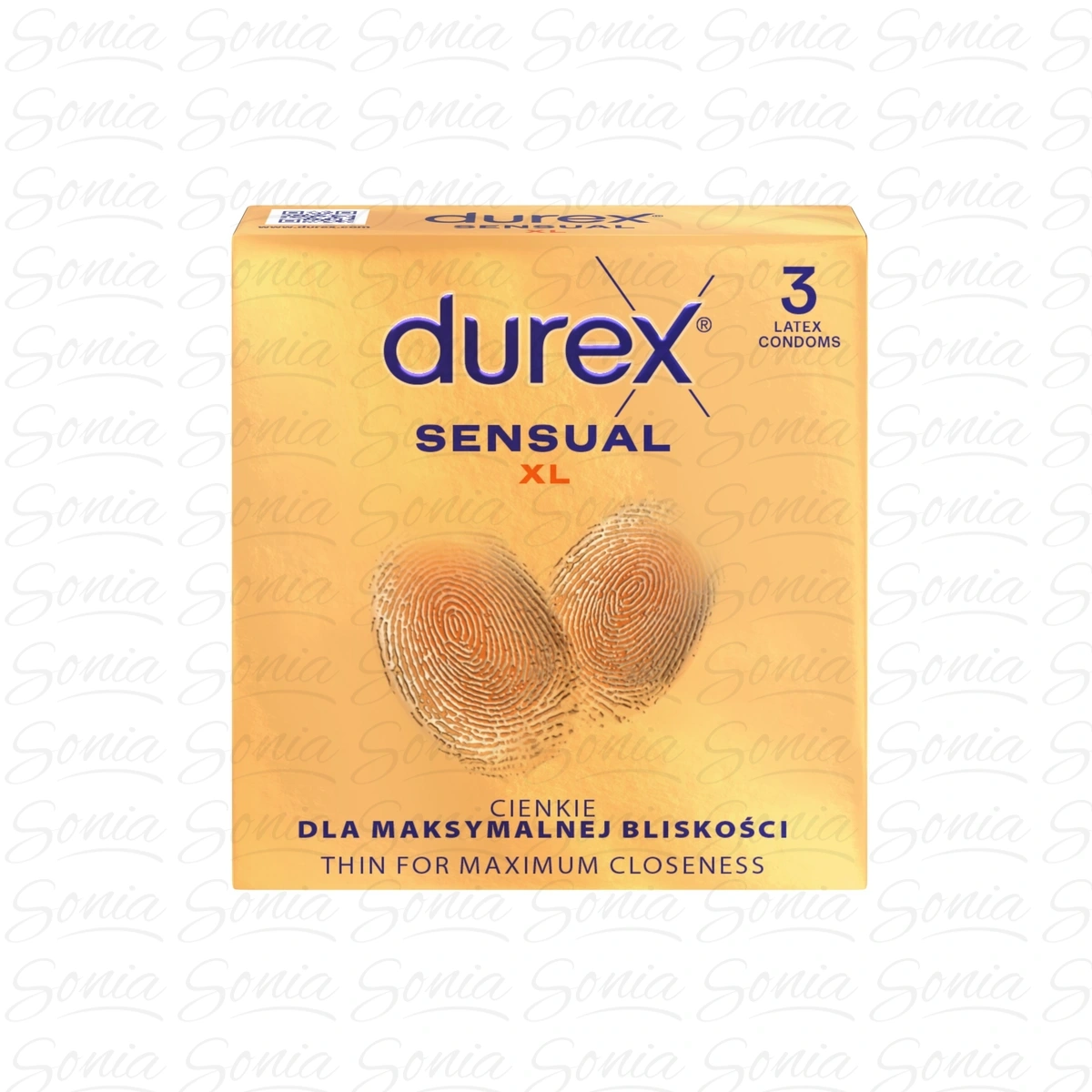 DUREX Sensual XL Prezerwatywy cienkie 1 op.-3 sztuki
