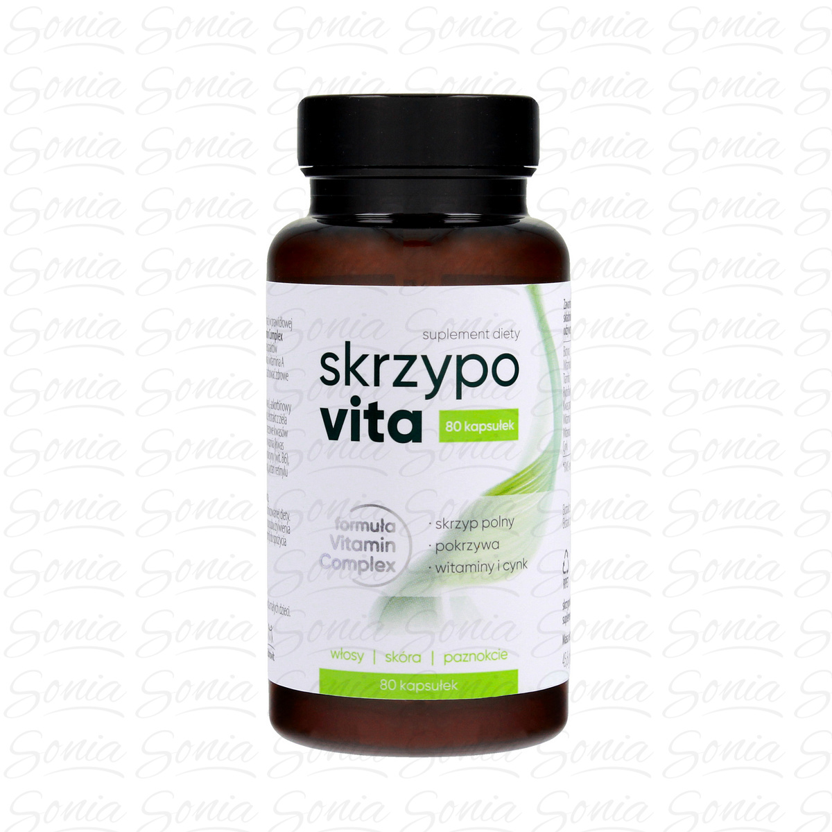 SKRZYPOVITA Vitamin Complex Suplement diety na włosy, skórę i paznokcie 1 op. - 80 kapsułek