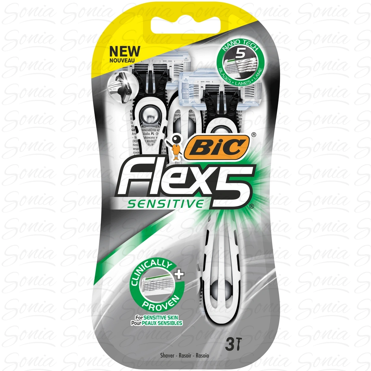 BIC Maszynka do golenia Flex 5 Sensitive 1 op. - 3szt
