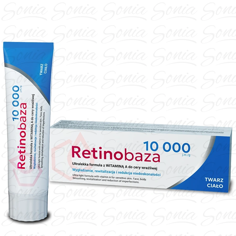 RETINOBAZA 10000 Ultralekka formuła kremu z Witaminą A 30 g