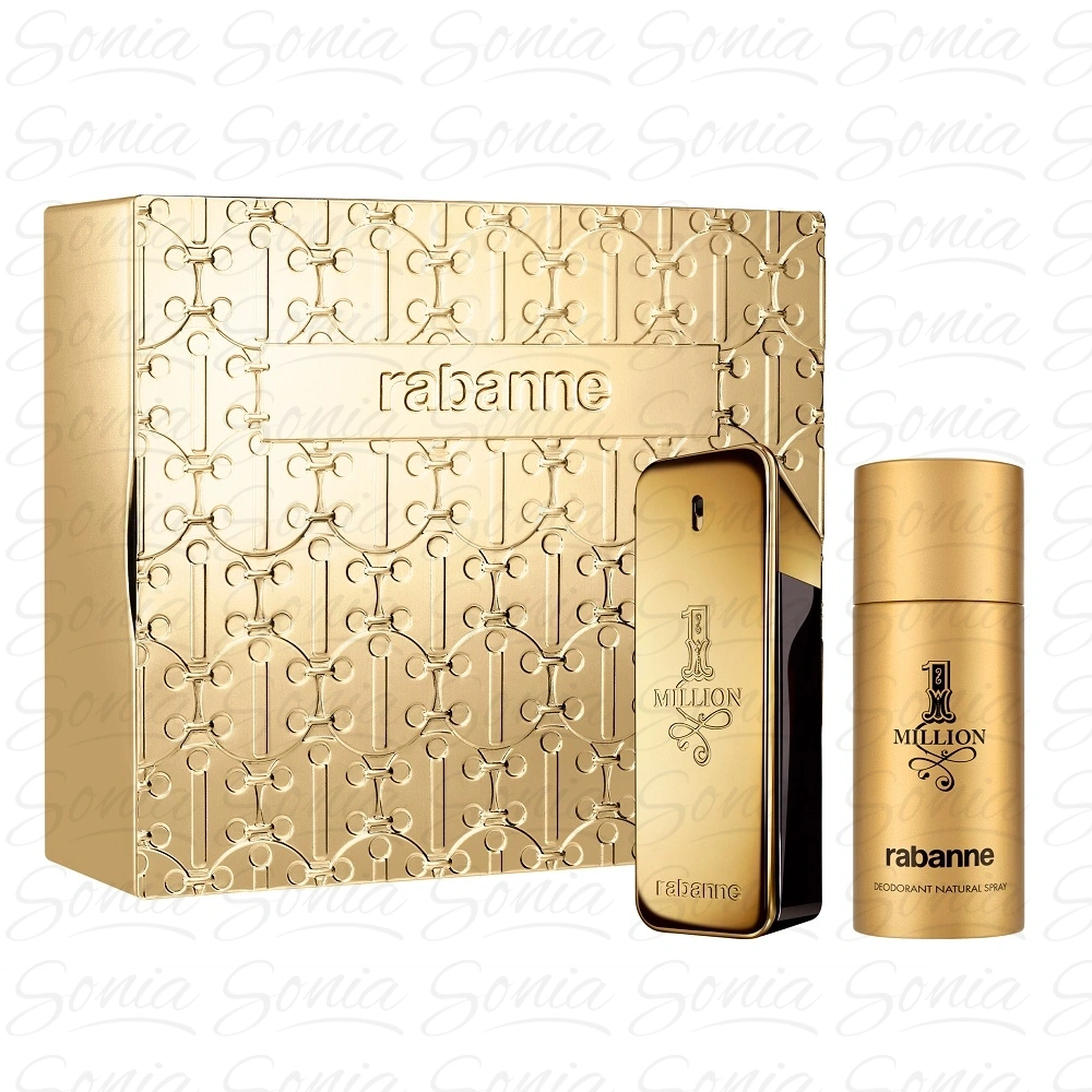 PACO RABANNE Zestaw dla mężczyzn 1 Milion Woda toaletowa 100 ml + Dezodorant w sprayu 150 ml
