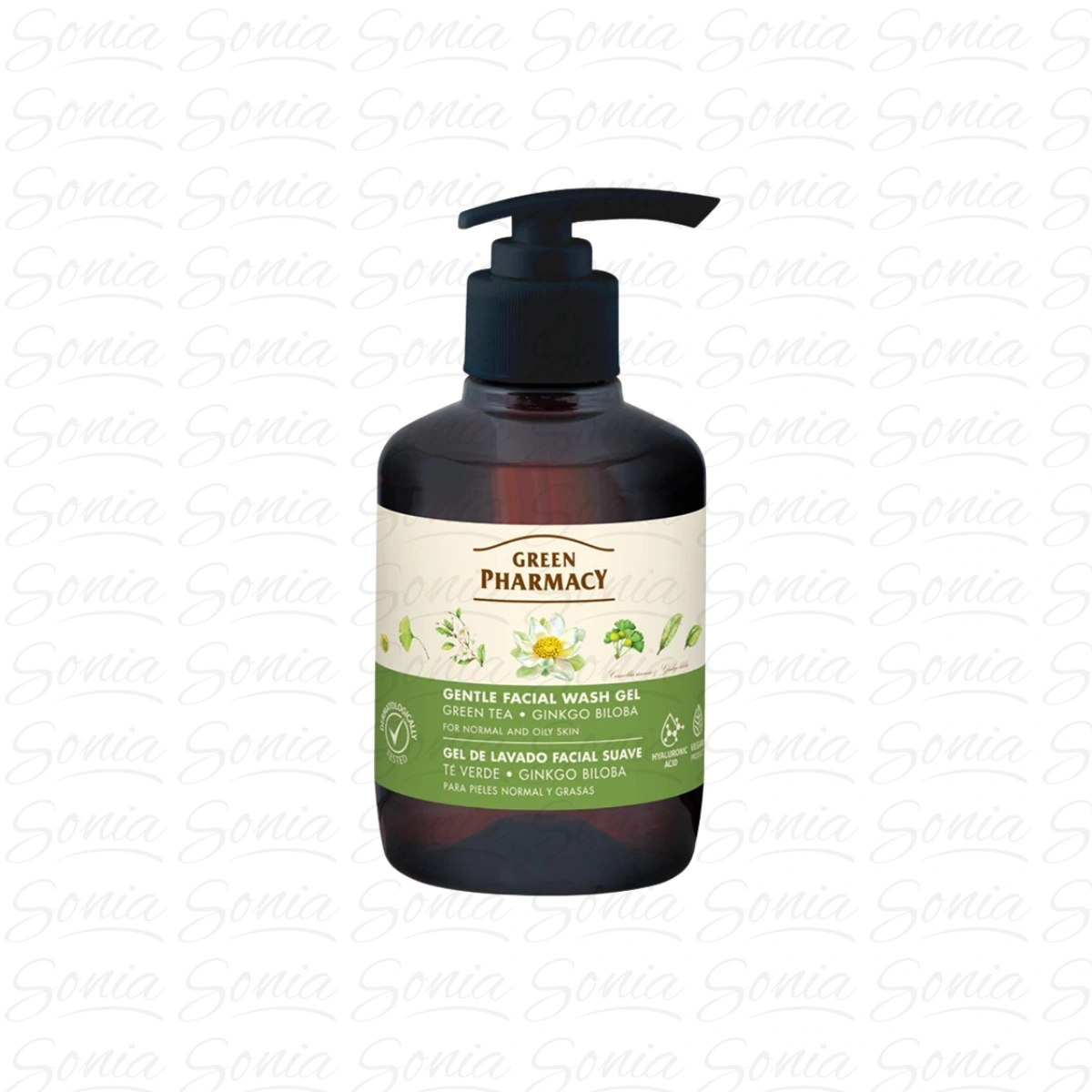 GREEN PHARMACY Delikatny żel do mycia twarzy dla skóry mieszanej i tłustej Zielona Herbata 270 ml