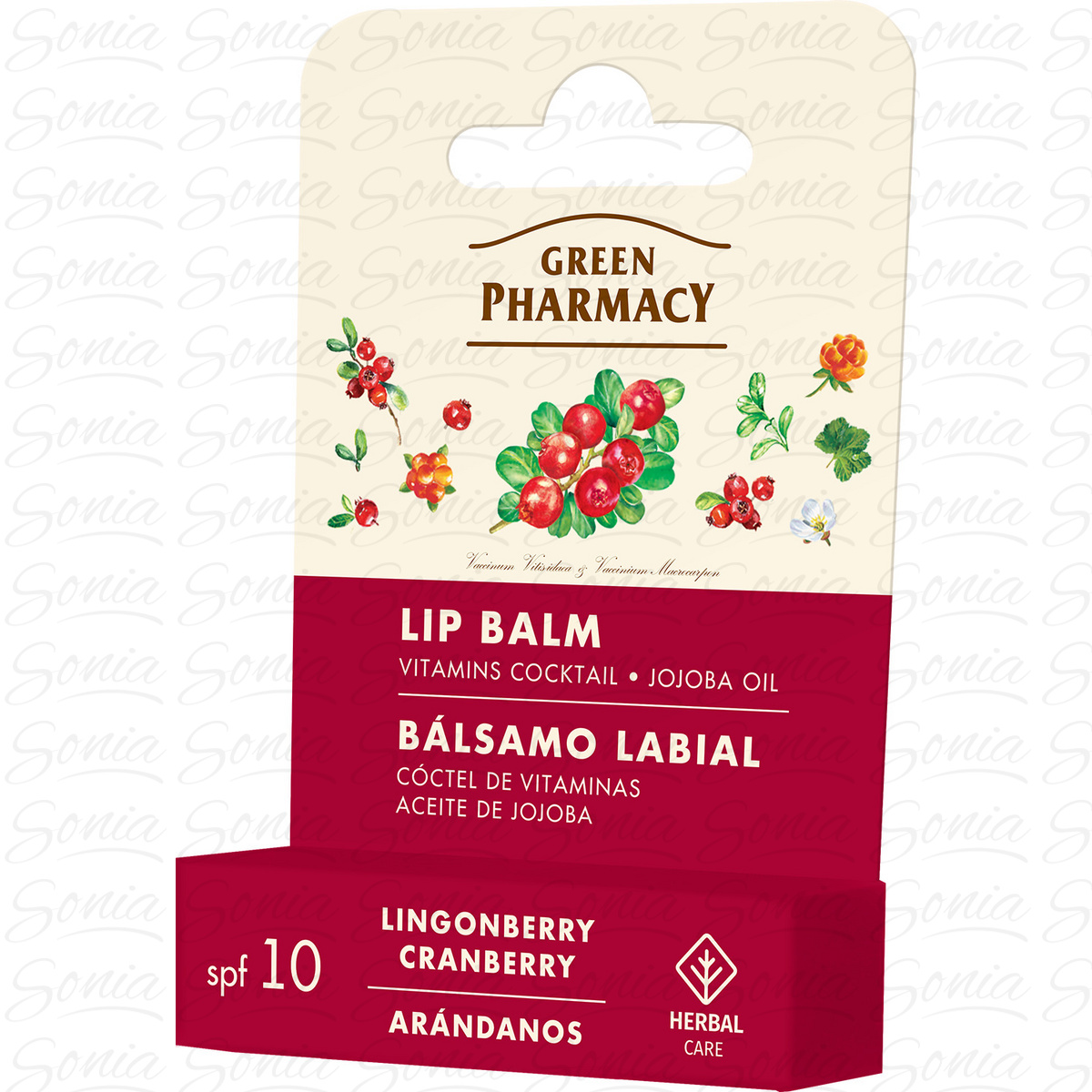 GREEN PHARMACY Balsam do ust Brusznica i Żurawina 3,6 g