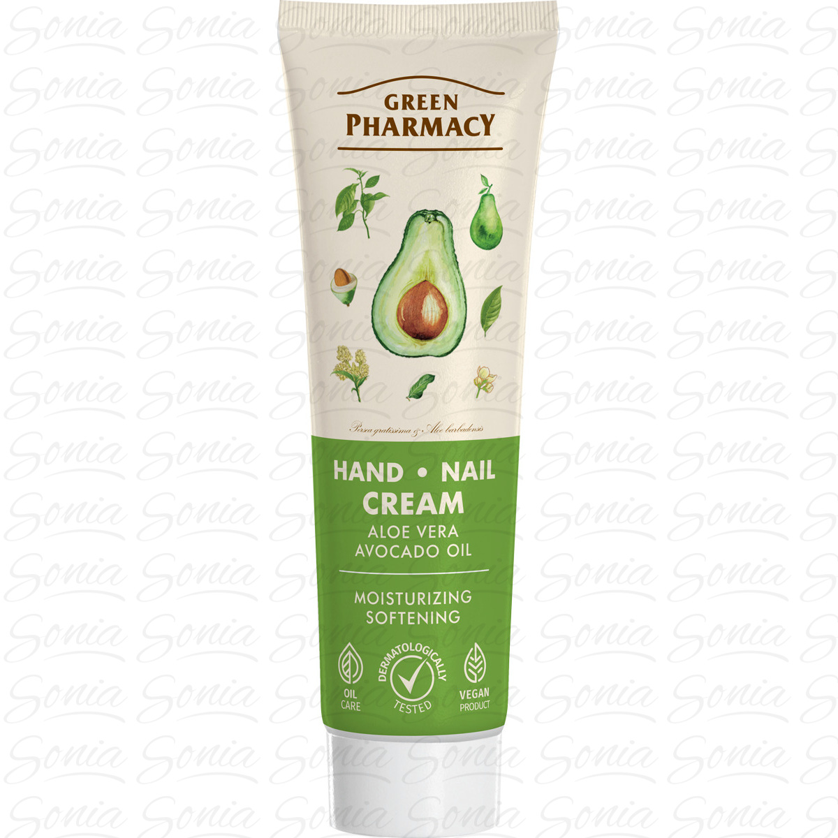 GREEN PHARMACY Krem do rąk i paznokci Aloes i Olej z awokado 100 ml