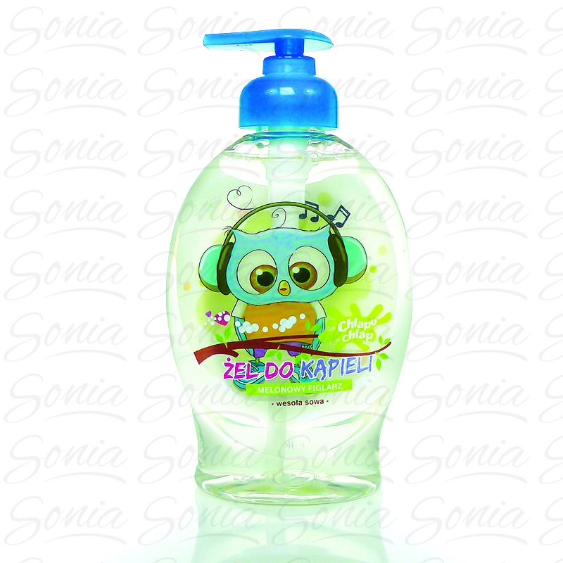 CHLAPU CHLAP Wesoła Sowa Żel do kąpieli - Melonowy Figlarz 384 ml
