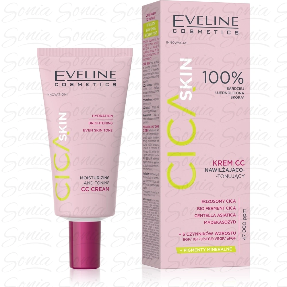 EVELINE CICA Skin Krem CC nawilżająco - tonujący 30 ml