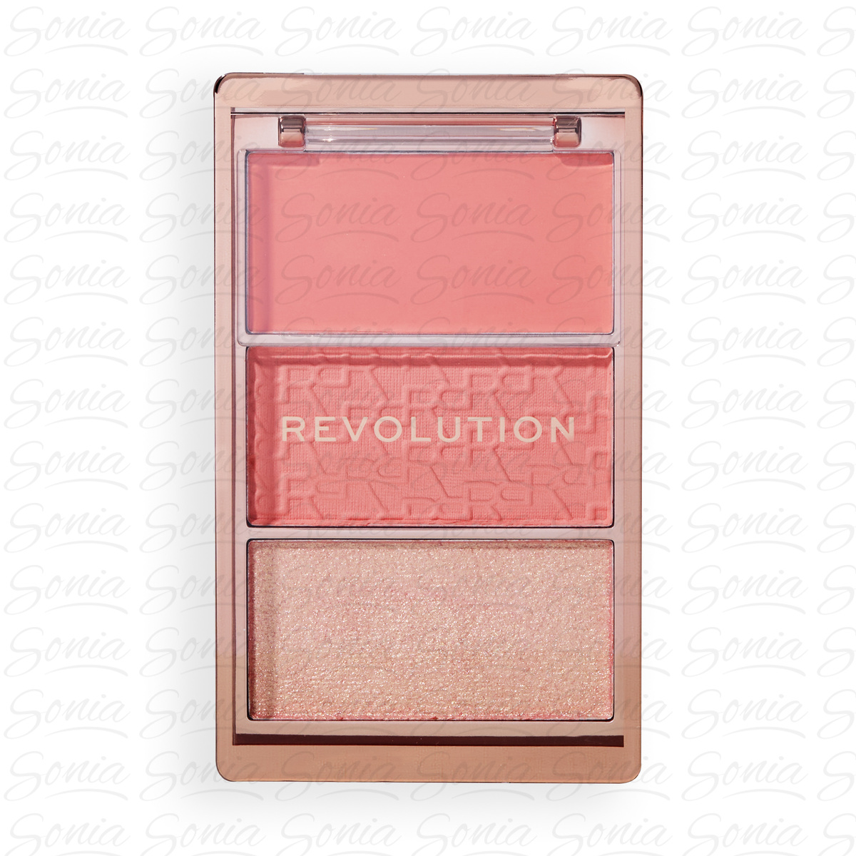REVOLUTION Paleta różów do policzków Icon Palette Authentic Peach