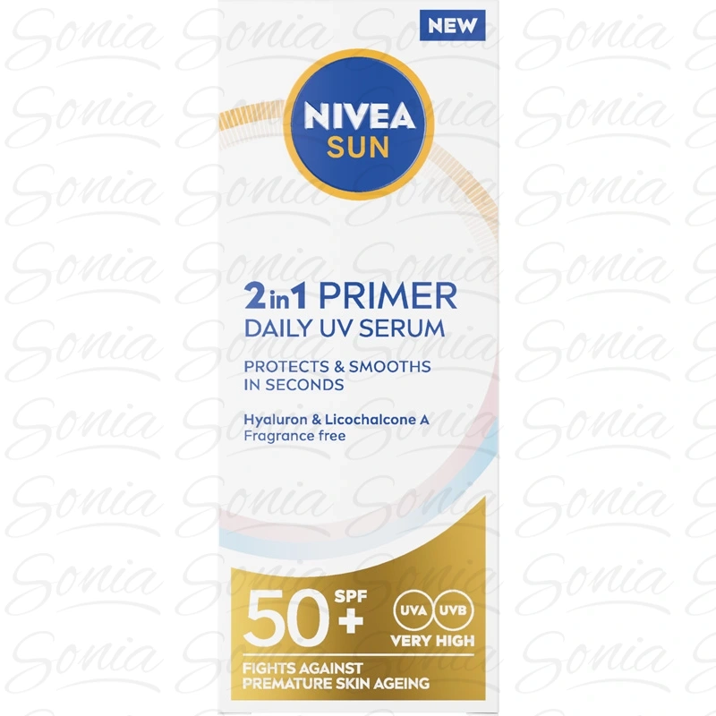 NIVEA SUN Primer Daily UV Serum do twarzy 2w1 SPF50 30 ml