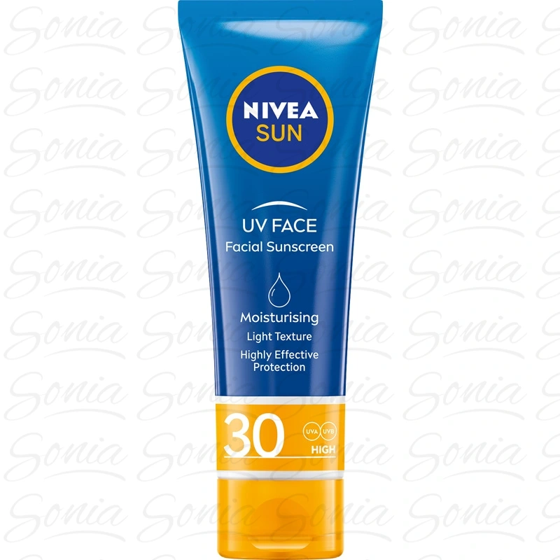 NIVEA SUN Facial Sunscreen Lekki krem nawilżający do twarzy SPF30 50 ml