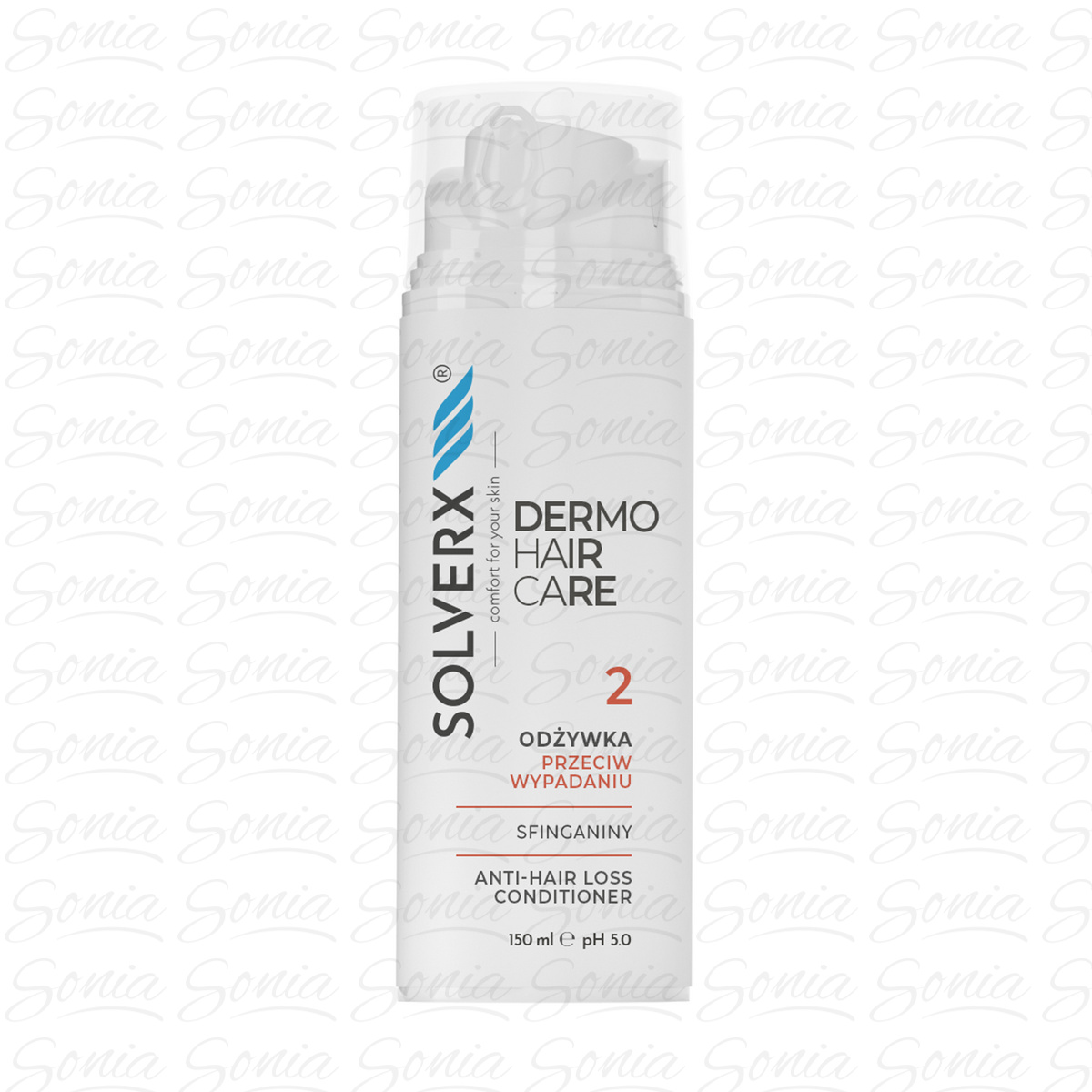 SOLVERX Dermo Hair Odżywka przeciw wypadaniu włosów Sfinganiny 150 ml