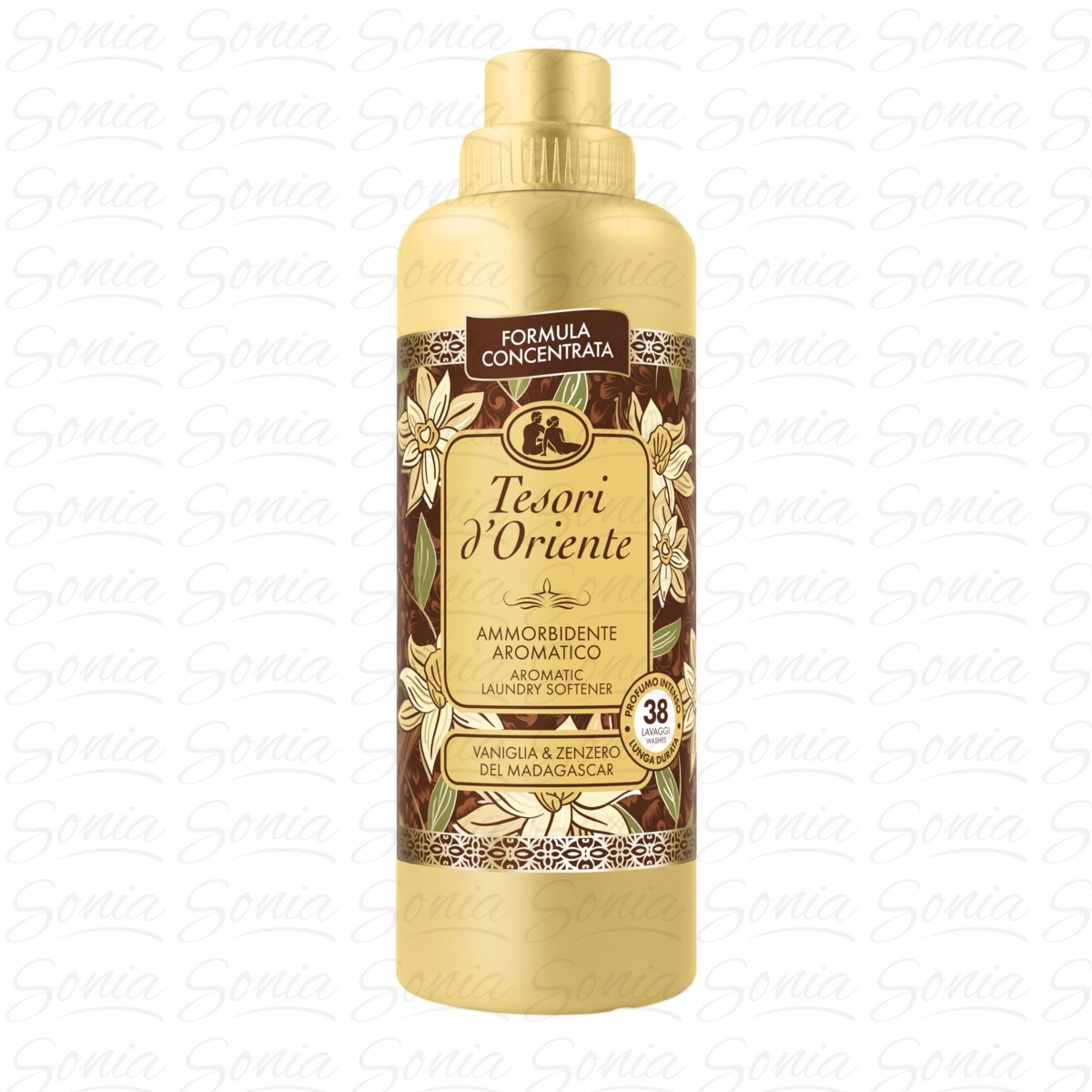 TESORI D'ORIENTE Koncentrat do płukania tkanin VANIGLIA & ZENZERO 760 ml (38 prań)