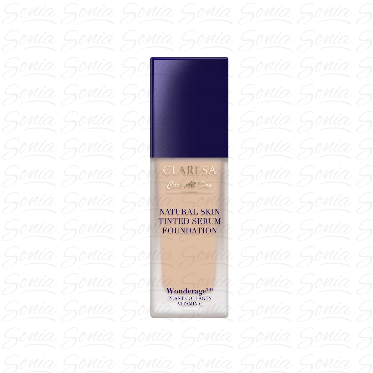 CLARESA Natural Skin Tinted Serum Foundation Podkład-serum z naturalnym wykończeniem 1W Light Warm 32 ml