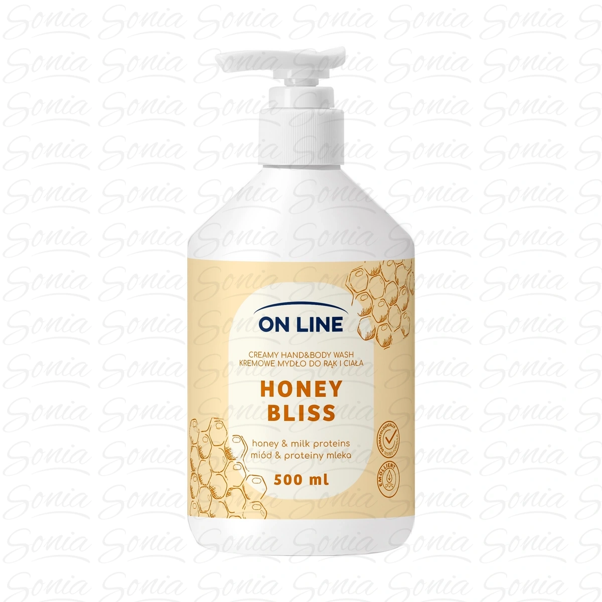 ON LINE Kremowe mydło do rąk i ciała Miód&Proteiny mleka 500 ml