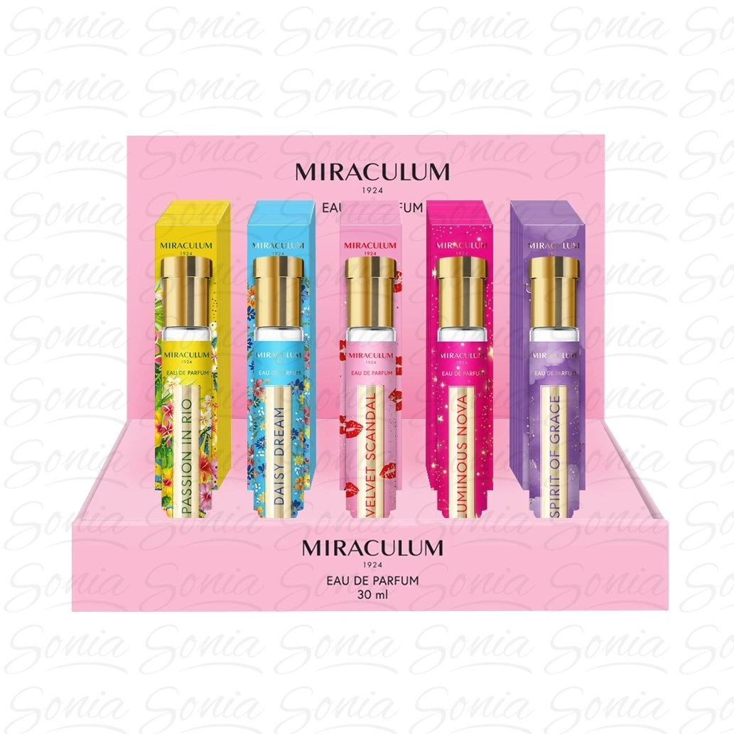 MIRACULUM Zestaw perfumetki 2 BLOOM TWIST 5 x 6 sztuk + 5 testerów