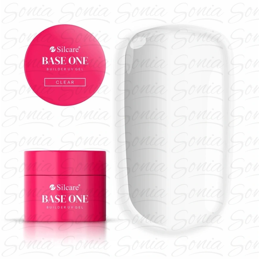 SILCARE Base One Gel Żel budujący do paznokci - Clear 50 g