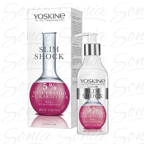 YOSKINE Slim Shock Balsam - zabieg wyszczuplający 5% Niacynamid + L-Karnityna 200 ml