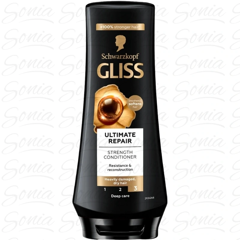 SCHWARZKOPF Gliss Kur Ultimate Repair Odżywka do włosów mocno zniszczonych i suchych 200 ml