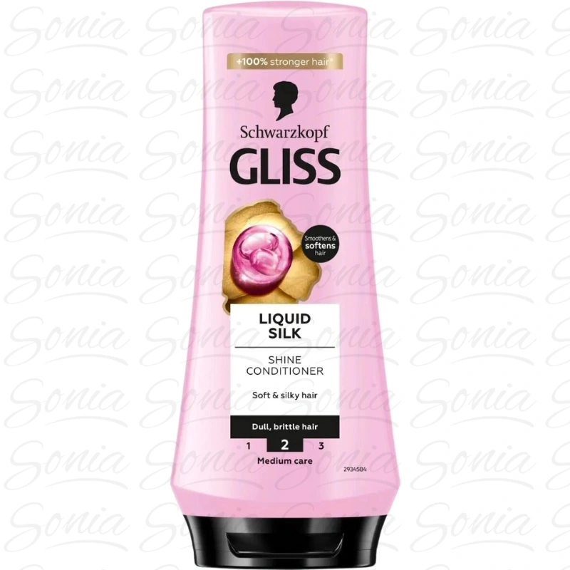 SCHWARZKOPF Gliss Kur Liquid Silk Odżywka do włosów łamliwych 200 ml