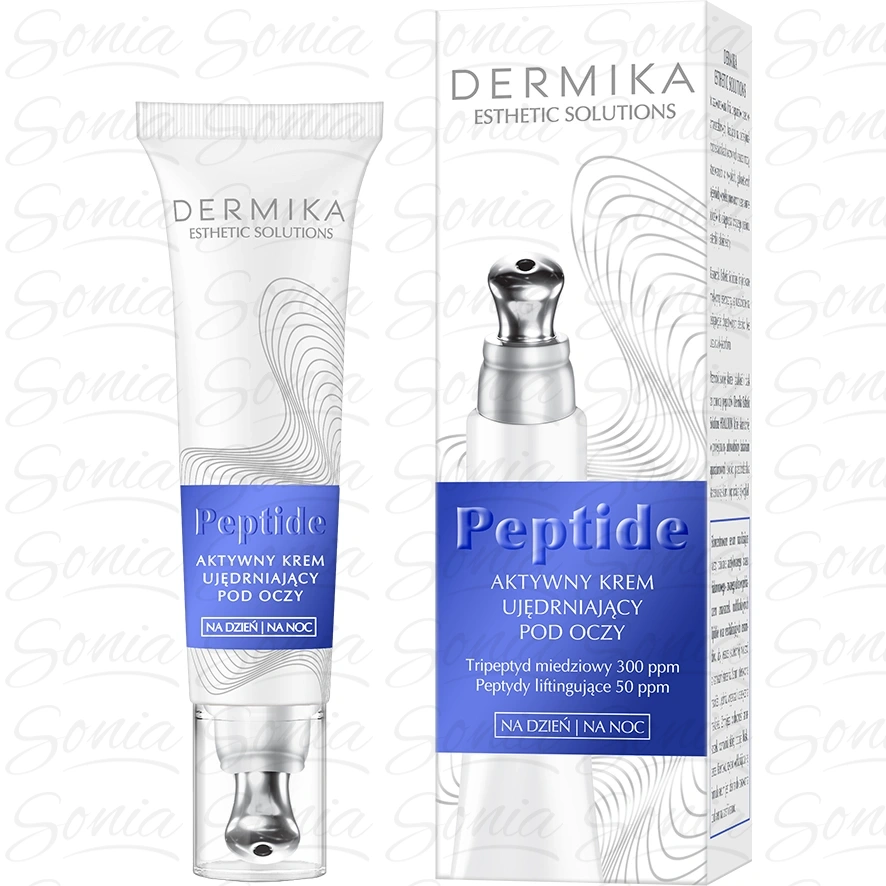 DERMIKA ESTHETIC SOLUTIONS Peptide Aktywny Krem ujędrniający pod oczy na dzień i noc 15 ml