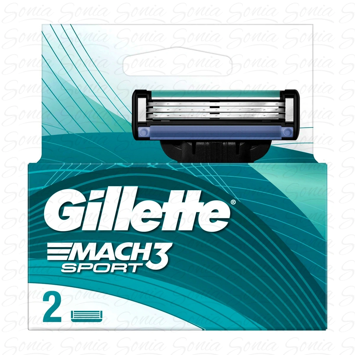 GILLETTE Mach3 Ostrza wkłady wymienne do maszynki do golenia dla mężczyzn 1 op. - 2 szt.