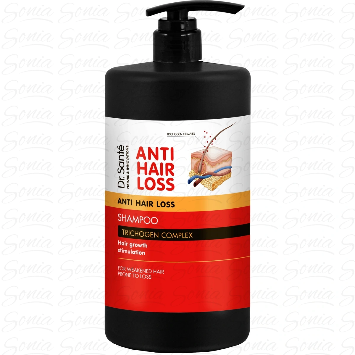DR. SANTE Anti Hair Loss Szampon przeciw wypadaniu włosów Trichogen Complex 1000 ml