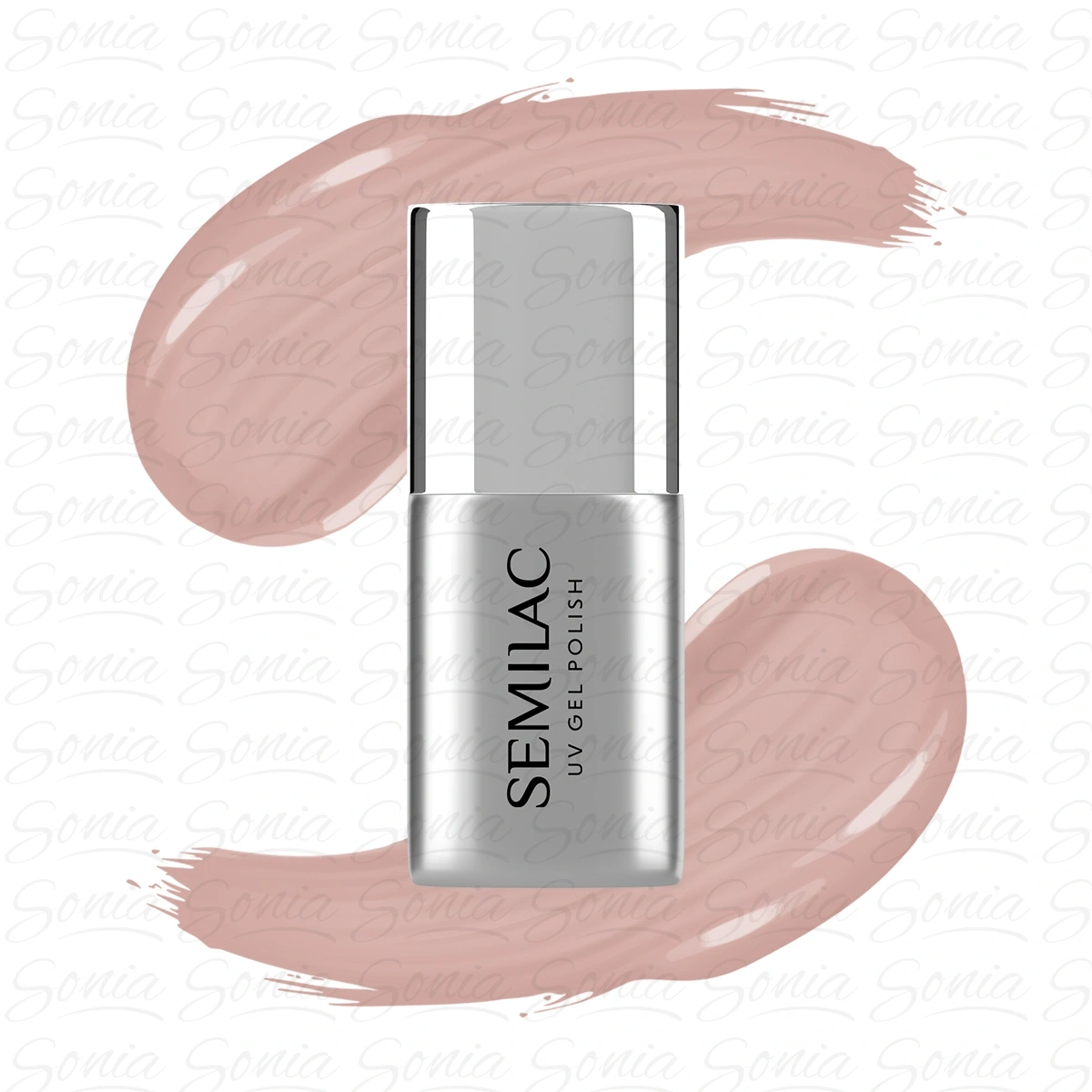 SEMILAC Baza kauczukowa do lakierów hybrydowych Be Beautiful - Nude 7 ml