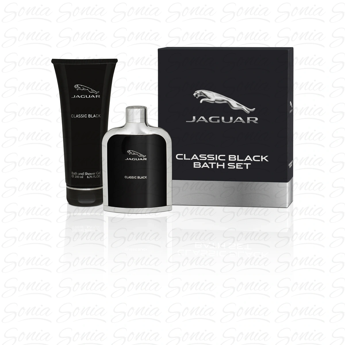 JAGUAR Zestaw prezentowy męski Classic Black (Woda toaletowa 100ml + Żel pod prysznic 200ml)