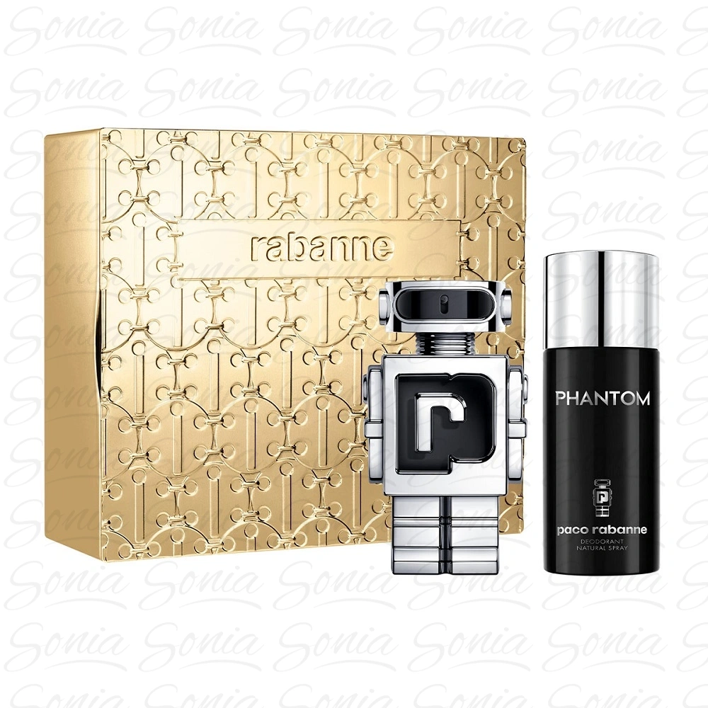 PACO RABANNE Phantom Zestaw prezentowy dla mężczyzn (Woda toaletowa 100ml + Dezodorant 150ml)