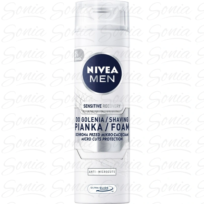 Nivea Men Pianka do golenia Sensitive Recovery  200ml 5900017061184
