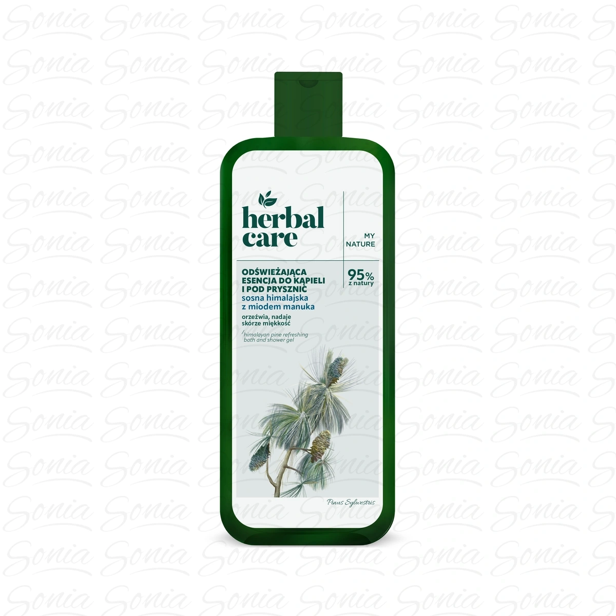 FARMONA Herbal Care Odświeżająca esencja do kąpieli i pod prysznic Sosna Himalajska z miodem manuka 400 ml