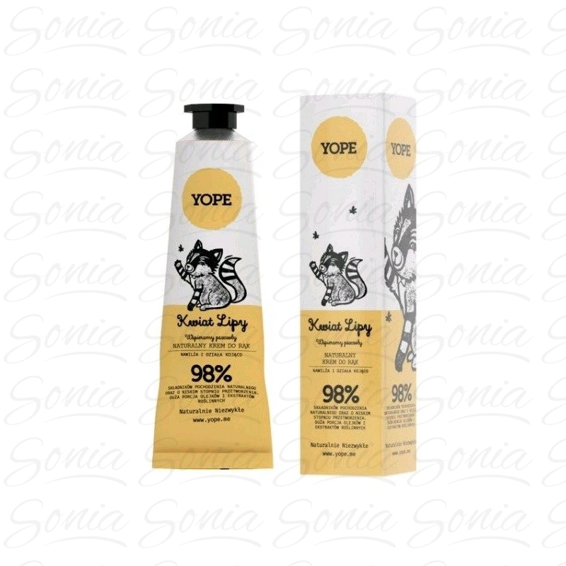 YOPE Naturalny Krem do rąk - Kwiat Lipy 50 ml